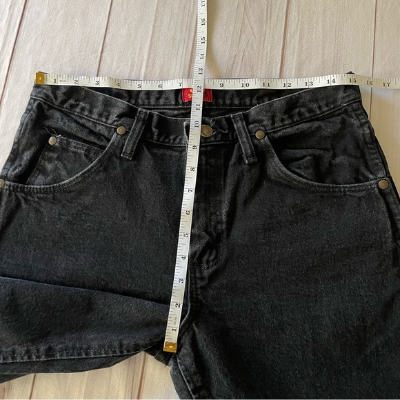 Wrangler Cowboy Cut Slim Jeans 36MWZBK Men's 32x30* Black (Actual 30x24) Short - Picture 14 of 15